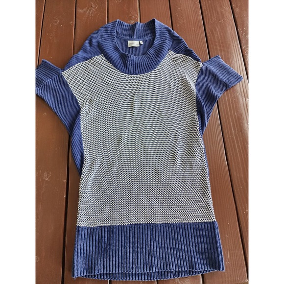 WESC Navy Blue & White Knit Short Sleeve Dress.‎ Size M - Picture 1 of 6